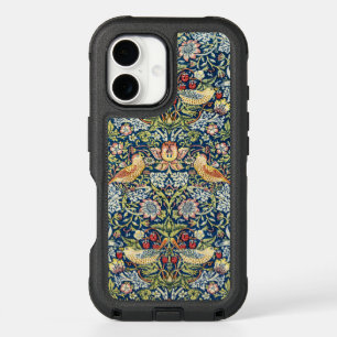 William Morris Strawberry Thief Bird Floral iPhone 16 Case