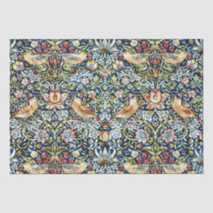 William Morris Strawberry Thief Bird Floral Tissue Paper