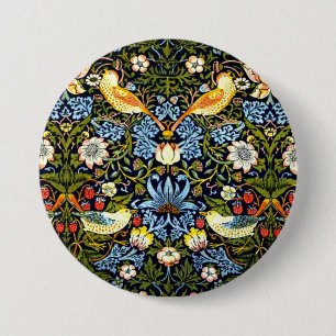 William Morris - Strawberry Thief, Button