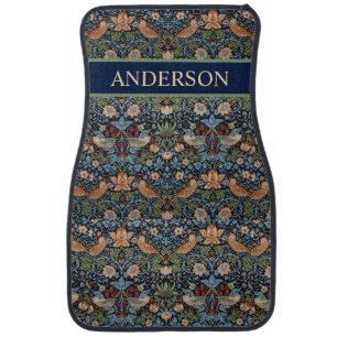 William Morris Strawberry Thief Car Floor Mat