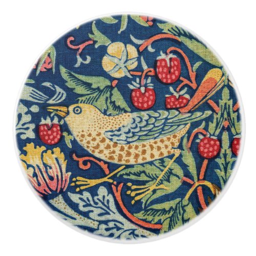William Morris _ Strawberry Thief Ceramic Knob