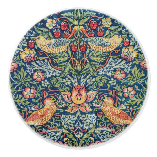 William Morris _ Strawberry Thief Ceramic Knob