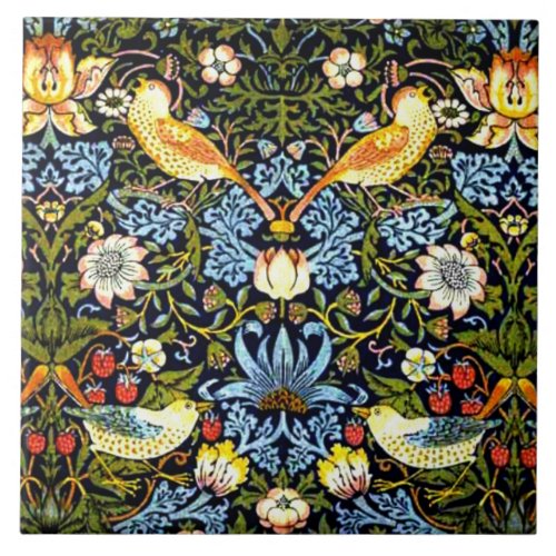 William Morris Strawberry Thief Ceramic Tile