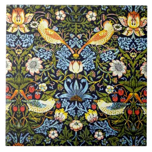 William Morris _ Strawberry Thief  Ceramic Tile