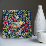 William Morris Strawberry Thief Ceramic Tile<br><div class="desc">William Morris Strawberry Thief Pattern Design. Add your label text! William Morris was an English textile designer, artist, writer, and socialist associated with the Pre-Raphaelite Brotherhood and British Arts and Crafts Movement. He founded a design firm in partnership with the artist Edward Burne-Jones, and the poet and artist Dante Gabriel...</div>