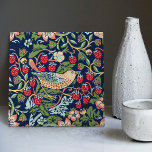 William Morris Strawberry Thief Ceramic Tile<br><div class="desc">William Morris Strawberry Thief Pattern Design. Add your label text! William Morris was an English textile designer, artist, writer, and socialist associated with the Pre-Raphaelite Brotherhood and British Arts and Crafts Movement. He founded a design firm in partnership with the artist Edward Burne-Jones, and the poet and artist Dante Gabriel...</div>