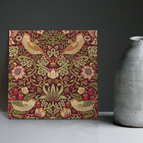 William Morris Strawberry Thief Ceramic Tile