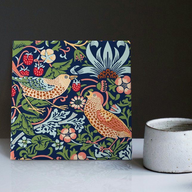 William Morris Strawberry Thief Ceramic Tile (Creator Uploaded)