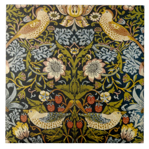 William Morris 'Strawberry Thief' Ceramic Tile