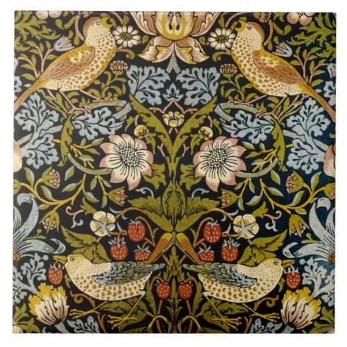 William Morris Strawberry Thief Ceramic Tile