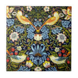 William Morris - Strawberry Thief Ceramic Tile<br><div class="desc">Strawberry Thief, vintage design by William Morris</div>