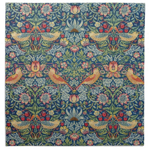 William Morris _ Strawberry Thief Cloth Napkin