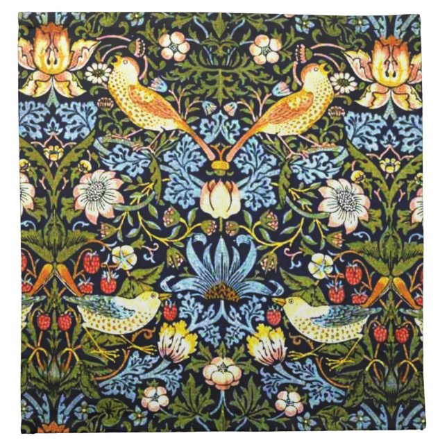 William Morris, Strawberry Thief Cloth Napkin (Front)