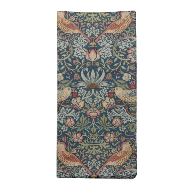 William Morris: Strawberry Thief Cloth Napkin (Folded)