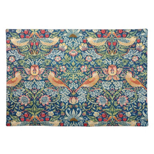 William Morris Strawberry Thief  Cloth Placemat