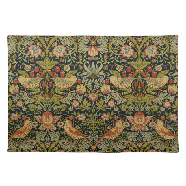 William Morris: Strawberry Thief Cloth Placemat (Front)