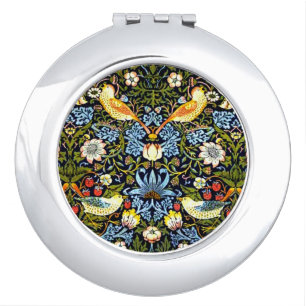 William Morris - Strawberry Thief, Compact Mirror