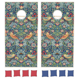 William Morris - Strawberry Thief Cornhole Set