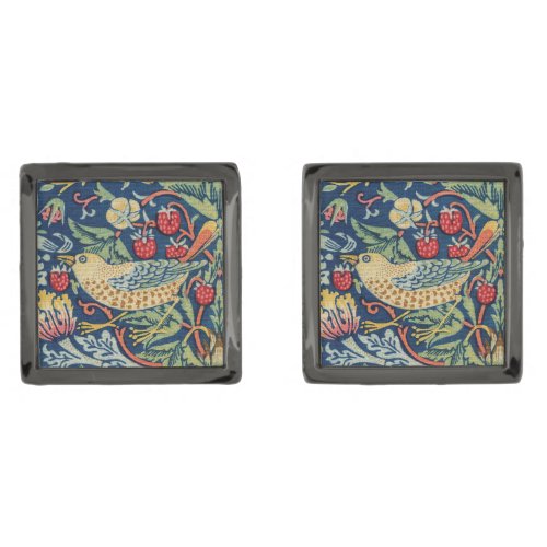 William Morris _ Strawberry Thief Cufflinks