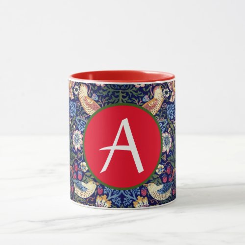 William Morris STRAWBERRY THIEF CUSTOM INITIAL MUG