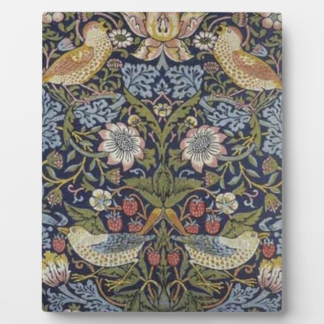 William Morris Strawberry Thief Design 1883 Plaque (Front)