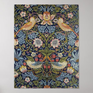William Morris Strawberry Thief Design 1883 Poster