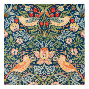 William Morris Strawberry Thief Design Acrylic Print