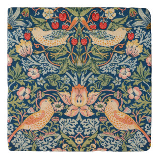 William Morris Strawberry Thief Design Trivet