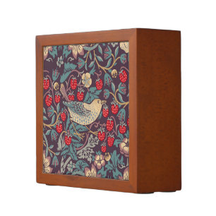 William Morris Strawberry Thief Desk Organizer