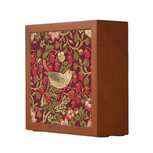 William Morris Strawberry Thief  Desk Organizer