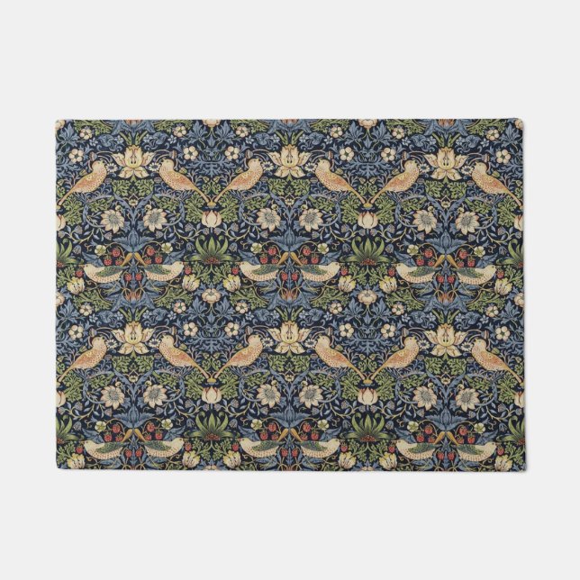 William Morris Strawberry Thief Doormat (Front)