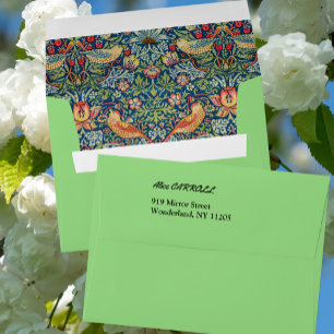 William Morris - Strawberry Thief Envelope