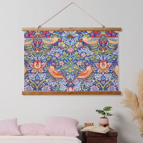 William Morris Strawberry thief famous painting Hanging Tapestry