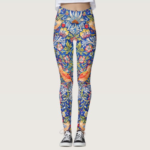 William Morris Strawberry thief famous painting  Leggings