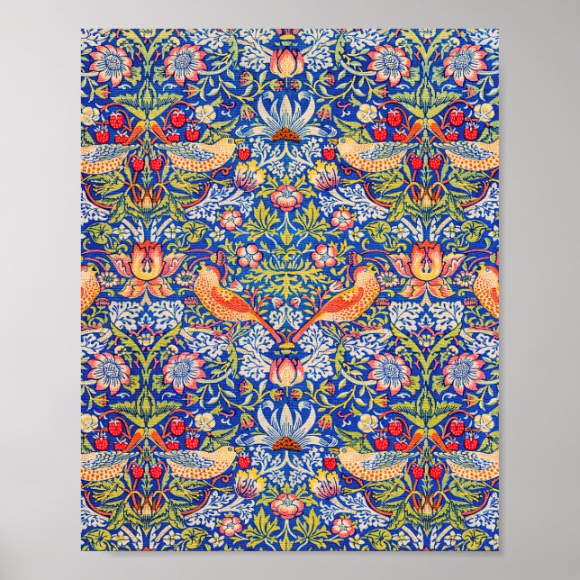 William Morris Strawberry thief famous painting Poster (Front)