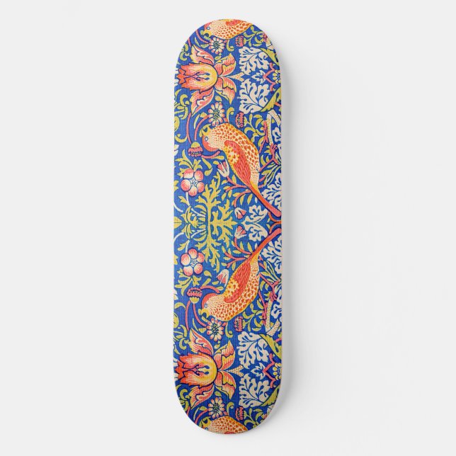 William Morris Strawberry thief famous painting  Skateboard (Front)