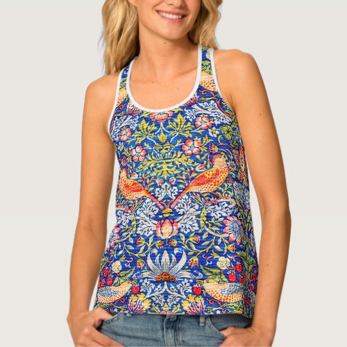 William Morris Strawberry thief famous painting  Tank Top