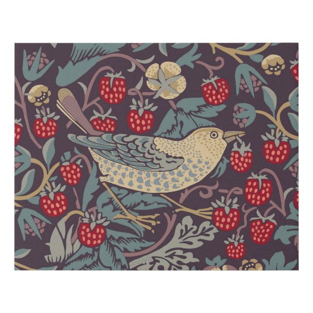 William Morris Strawberry Thief Faux Canvas Print (Front)