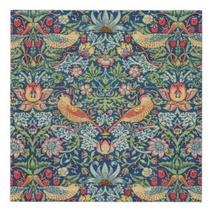 William Morris - Strawberry Thief Faux Canvas Print