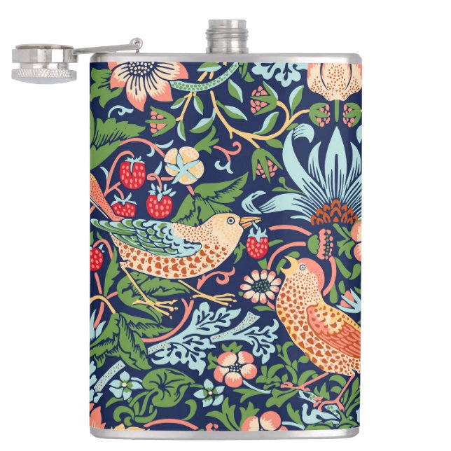 William Morris Strawberry Thief Flask (Opened)