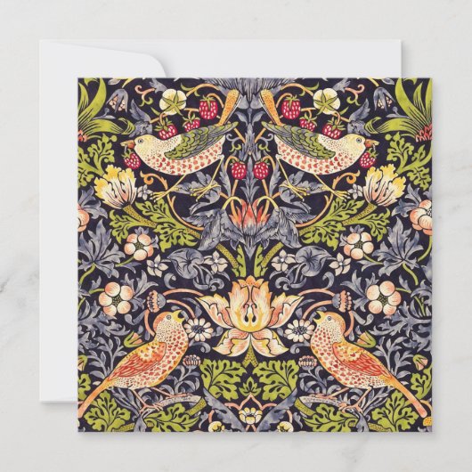 William Morris Strawberry Thief Floral Art Nouveau (Front)