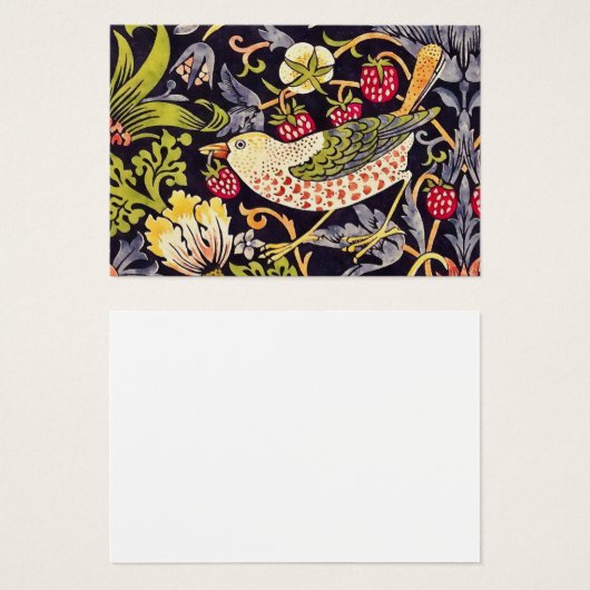 William Morris Strawberry Thief Floral Art Nouveau (Front & Back)