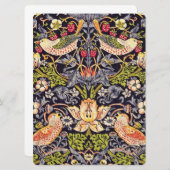 William Morris Strawberry Thief Floral Art Nouveau (Front/Back)