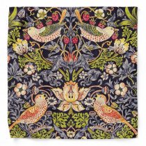 William Morris Strawberry Thief Floral Art Nouveau Bandana William Morris Strawberry Thief Floral Art Nouveau Bandana