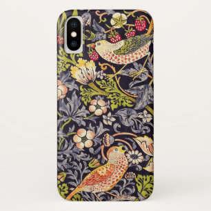 William Morris Strawberry Thief Floral Art Nouveau iPhone X Case