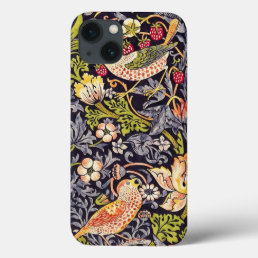 William Morris Strawberry Thief Floral Art Nouveau iPhone 13 Case