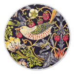 William Morris Strawberry Thief Floral Art Nouveau Ceramic Knob