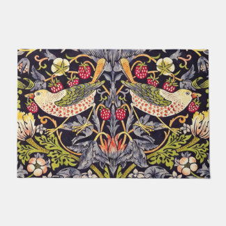 William Morris Strawberry Thief Floral Art Nouveau Doormat