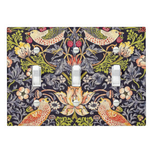 William Morris Strawberry Thief Floral Art Nouveau Light Switch Cover
