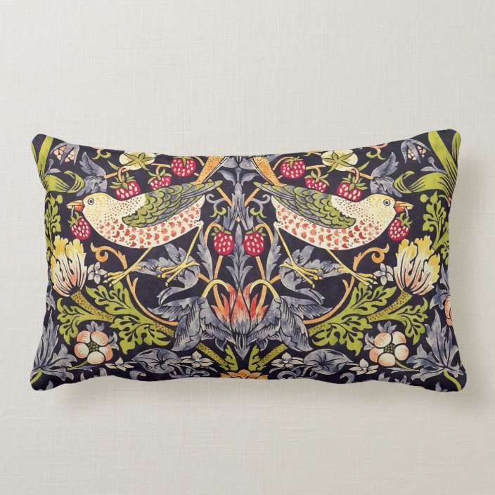 william morris strawberry thief pillow